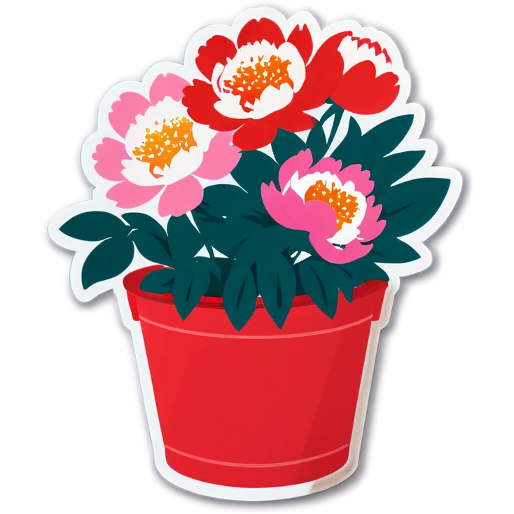 Peony bucket emoji