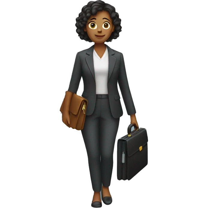woman holding briefcase emoji
