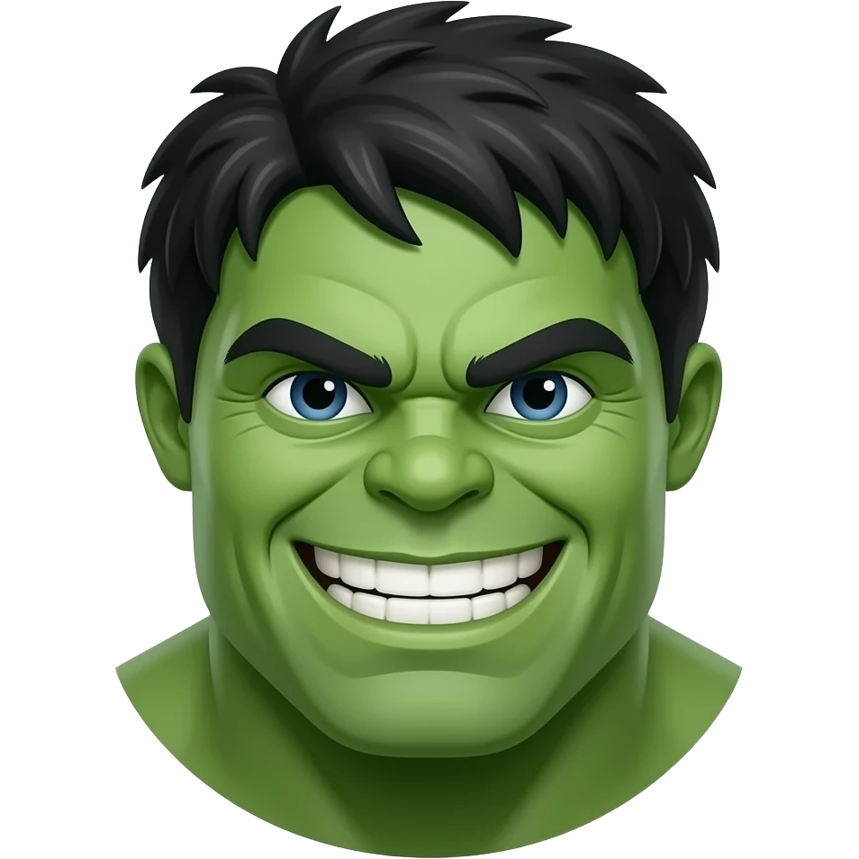 Funny Hulk emoji emoji
