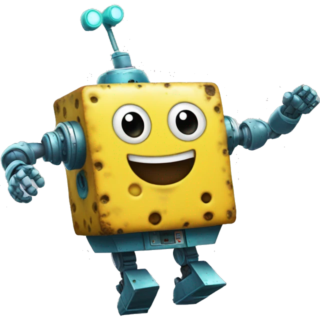 bob esponja robot bailando emoji