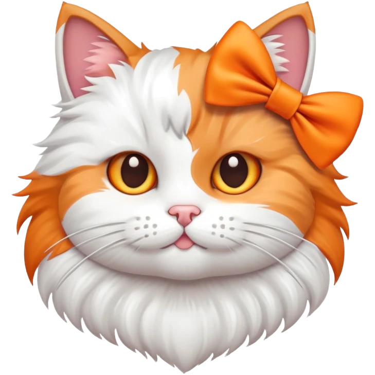 cat with a bow emoji