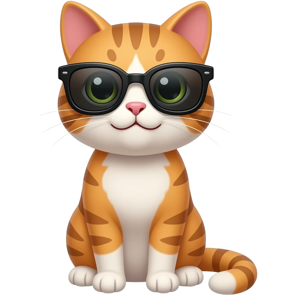 Cat wearing sunglasses emoji