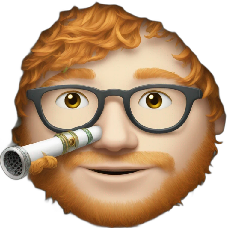 Ed sheeran smokes hookah emoji