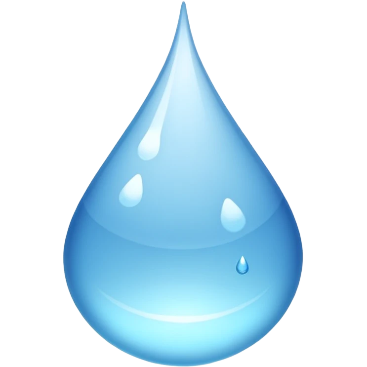 A drop of water  emoji