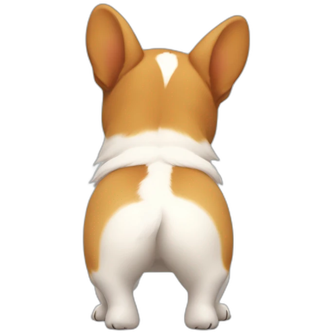 corgi butt from behind emoji