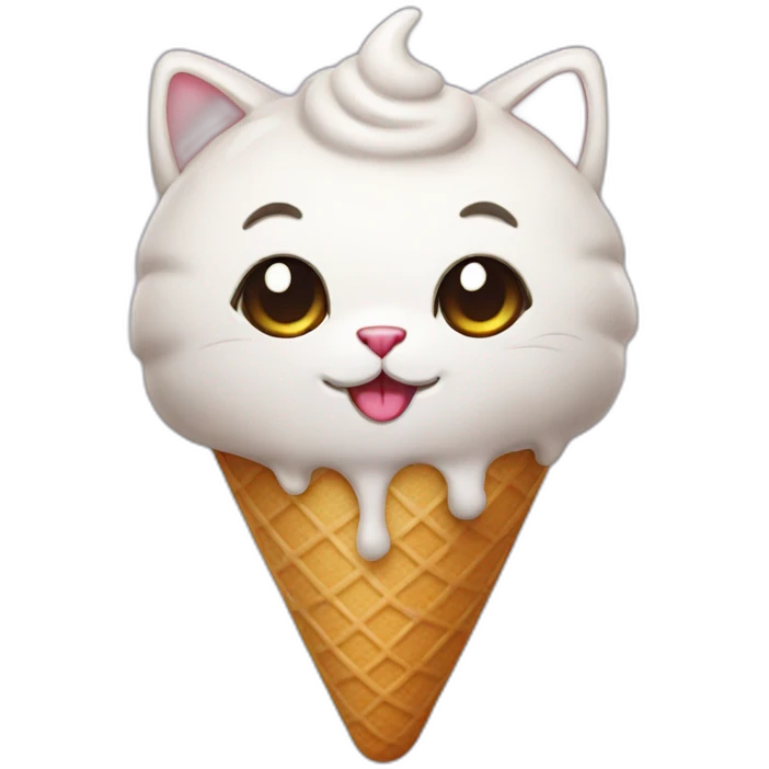 cat icecream emoji