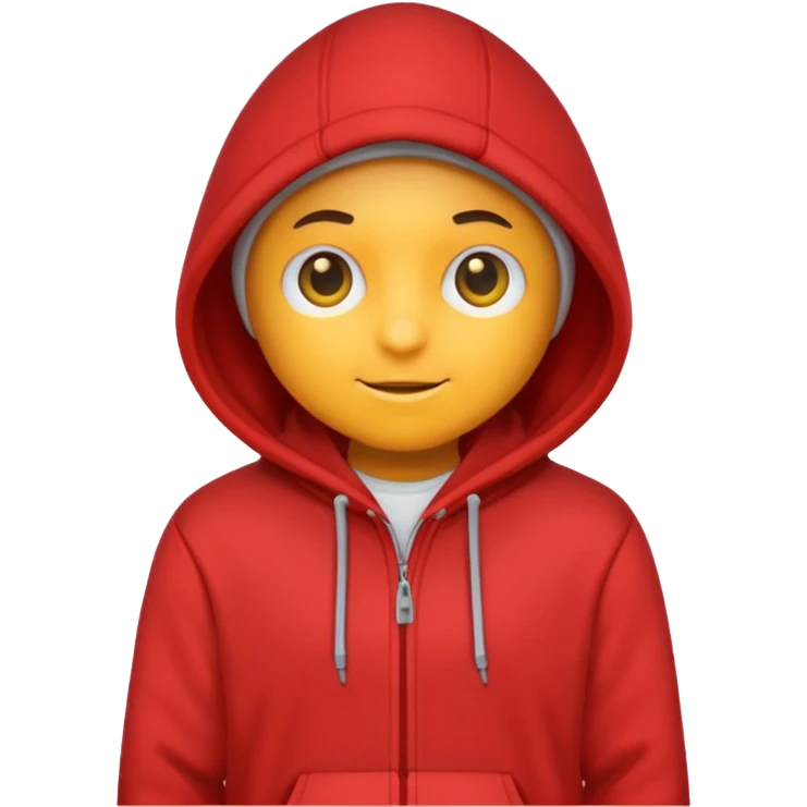 red hoodie emoji