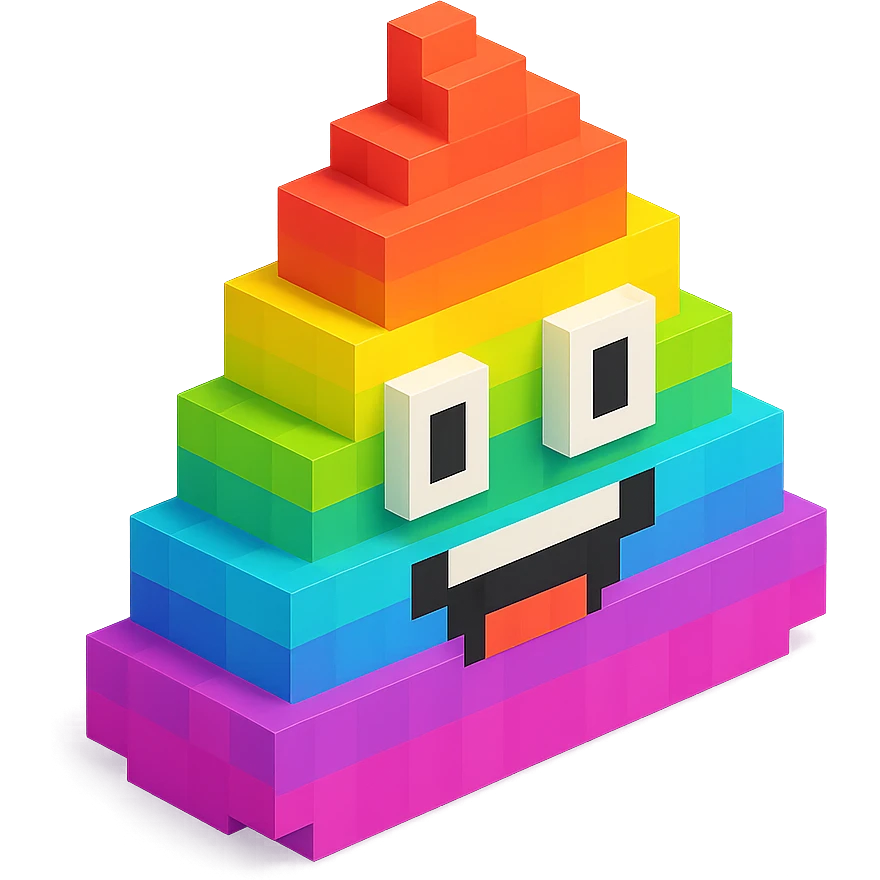 Poo rainbow  emoji