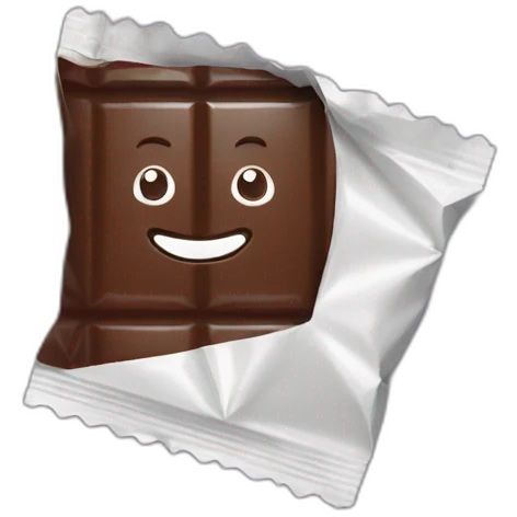 Chocolate bar wrapper emoji