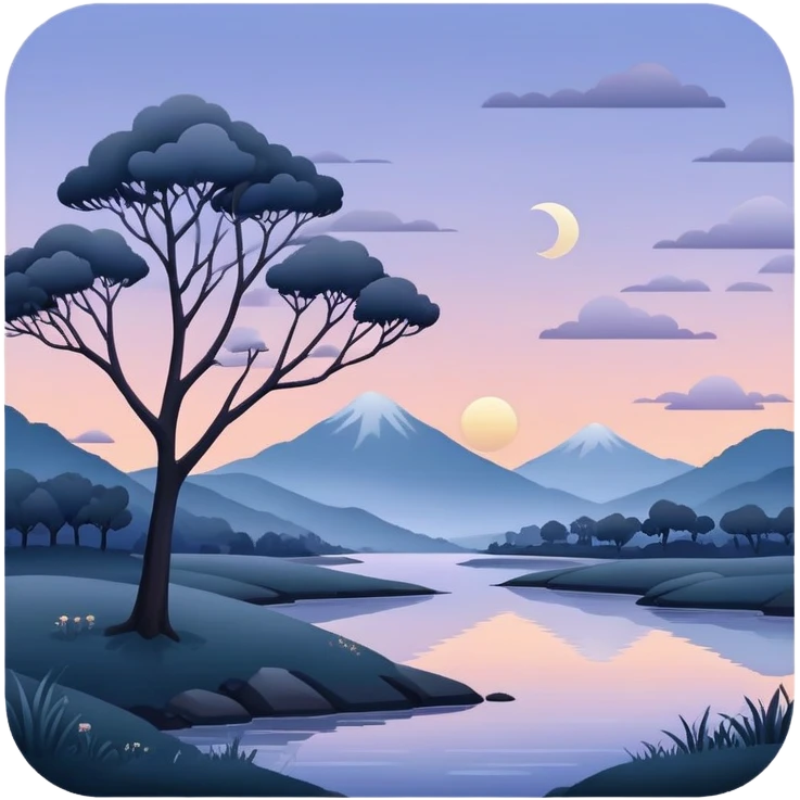 Gloomy-dusky-dull-aesthetic-scenic-scenery-Decoration emoji