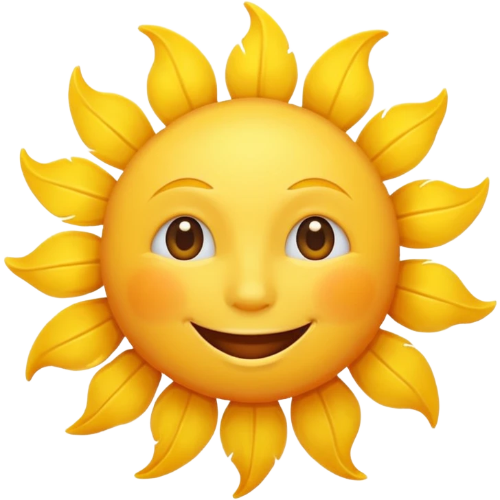 smiling sun emoji emoji