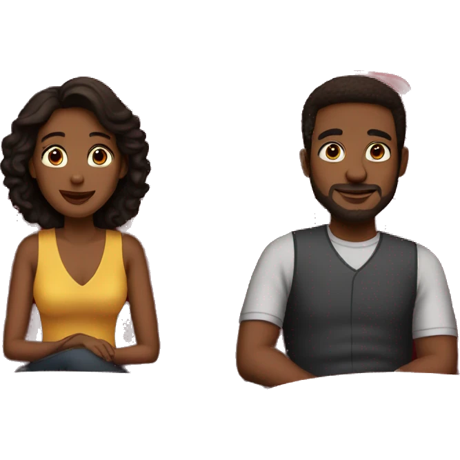couple sitting in theater emoji