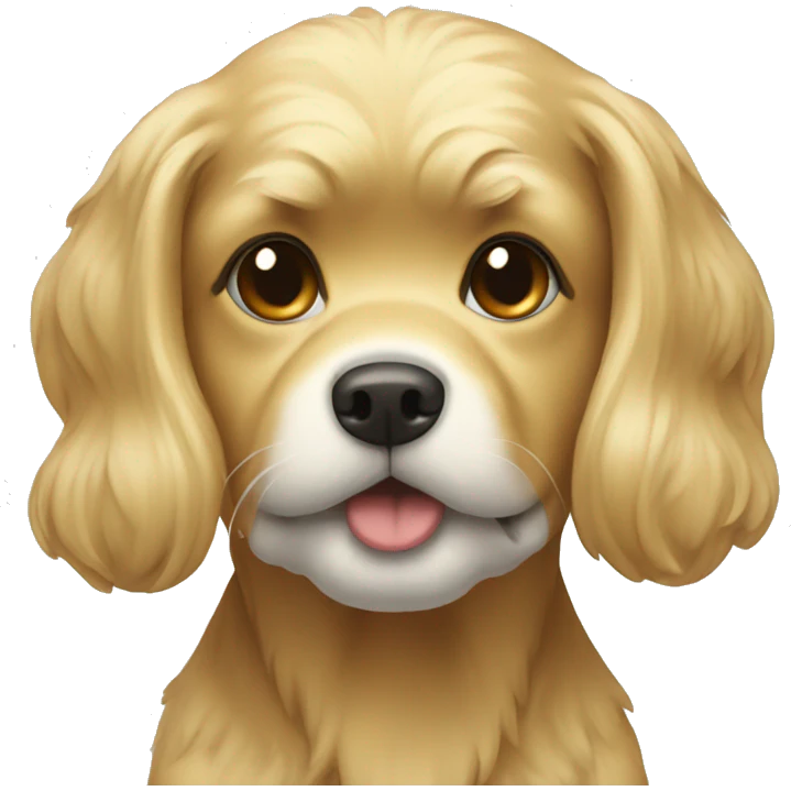 Golden maltipu emoji