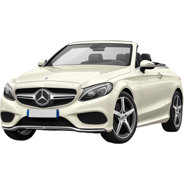 Mercedes c300 cabriolet white emoji