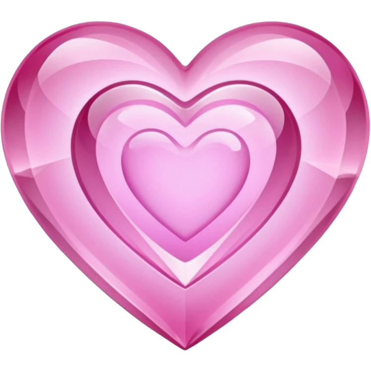 Pink heart shaped crystal with a $ carved in the center of the crystal. emoji