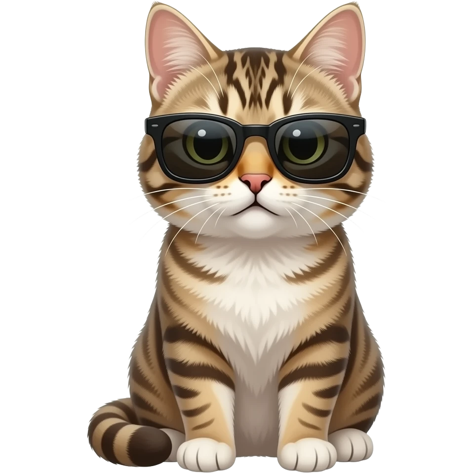 Cat wearing sunglasses emoji
