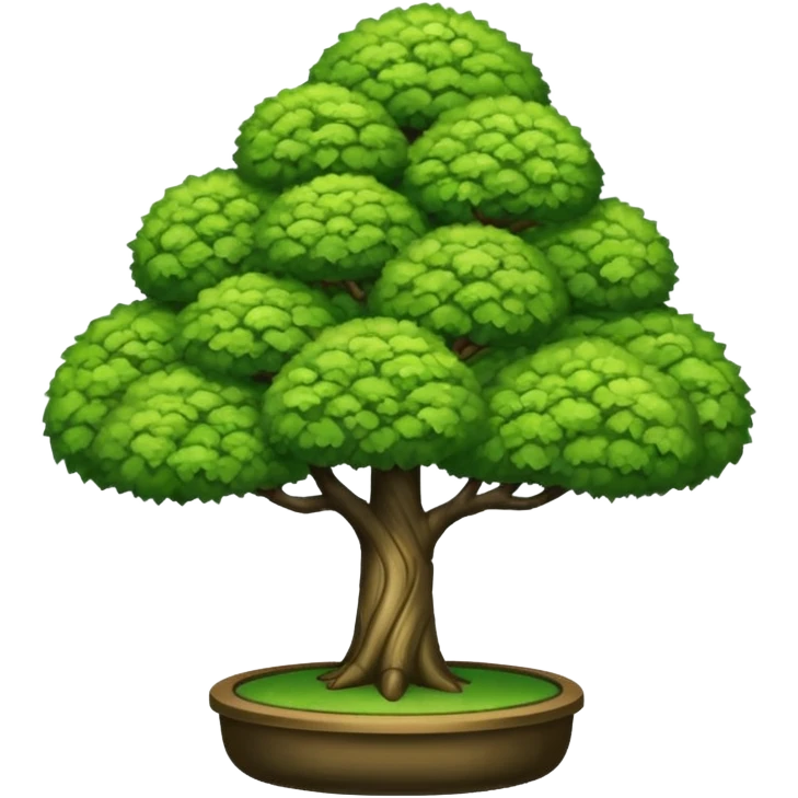 Cloud Pruning / Niwaki tree emoji