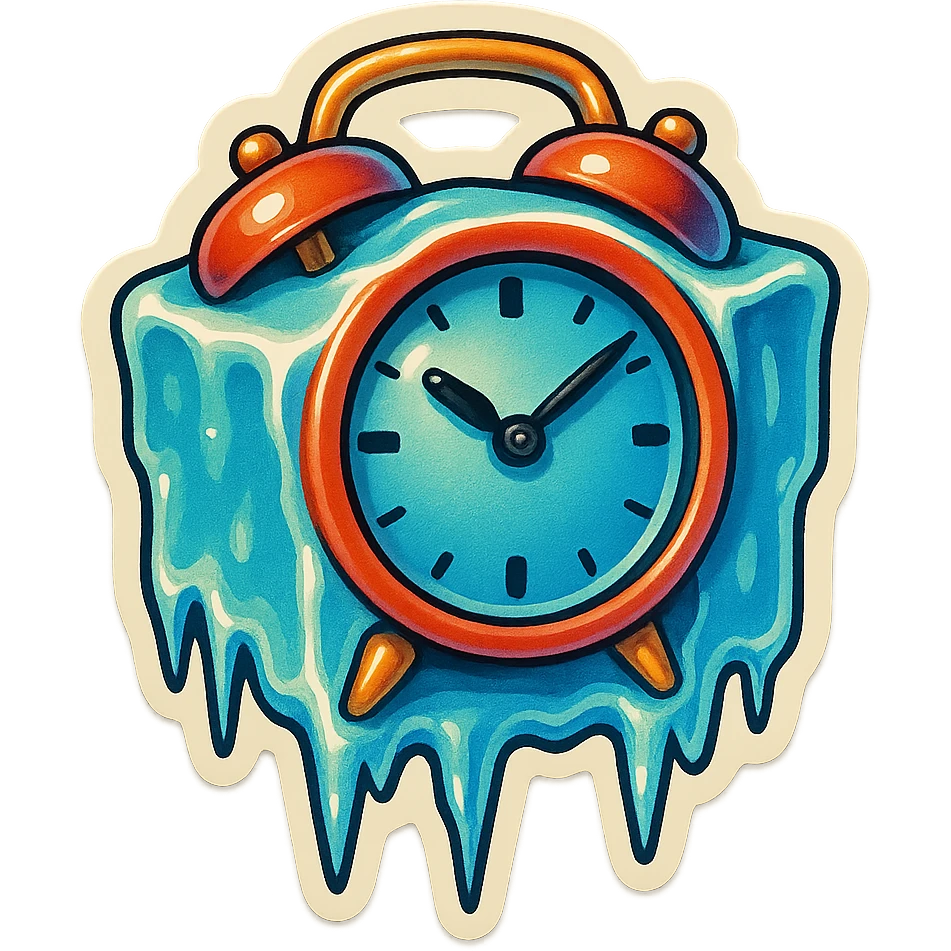 frozen clock emoji