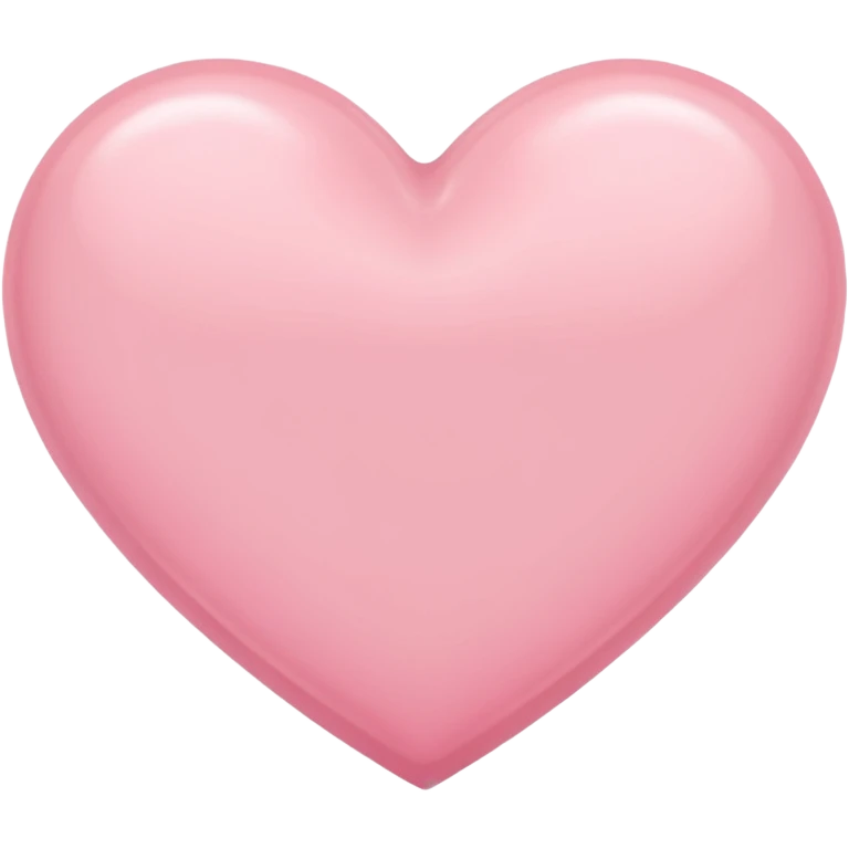 Soft pink heart emoji