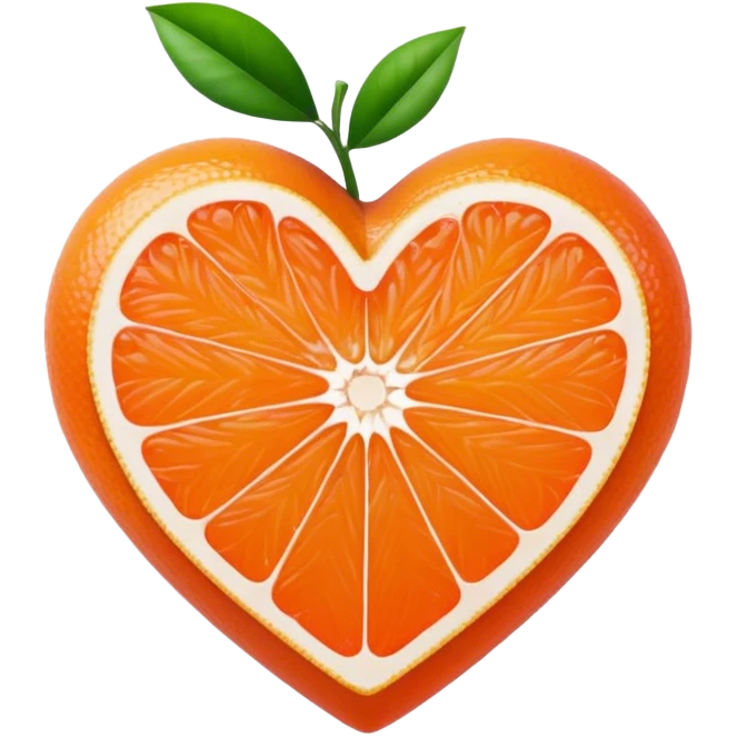 Citrus heart emoji