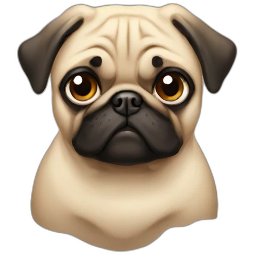Pug poops emoji