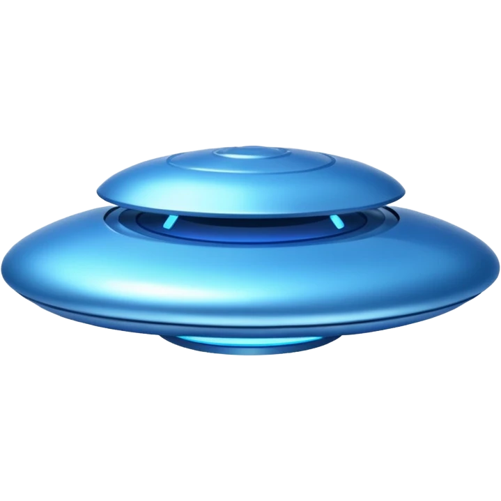 blue UFO emoji