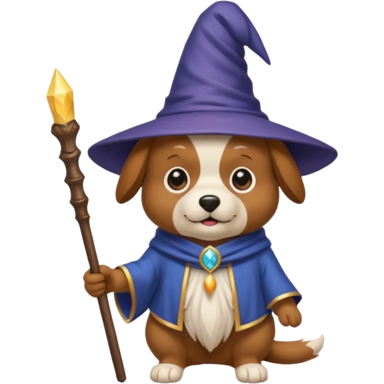 Dog wizard emoji