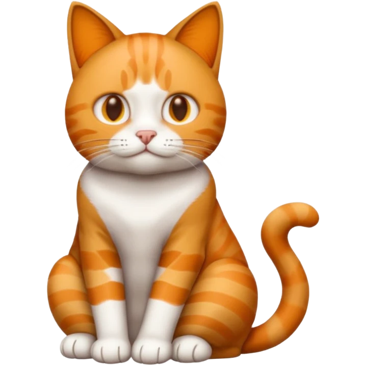 default ios man emoji head, with the body of a cat, not as a head emoji