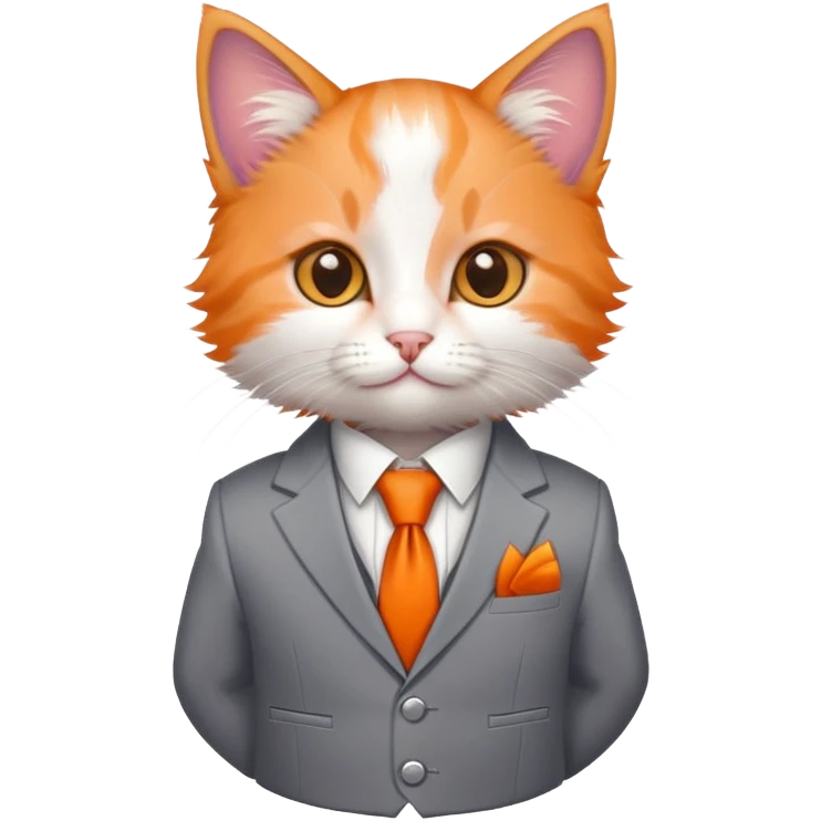 kitten in a suit emoji