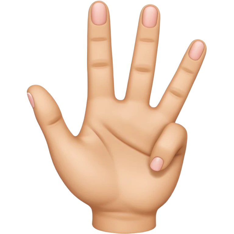 Please create a 3D emoji that shows the number 1 using fingers. I’d like it to resemble the iPhone emoji style!" emoji
