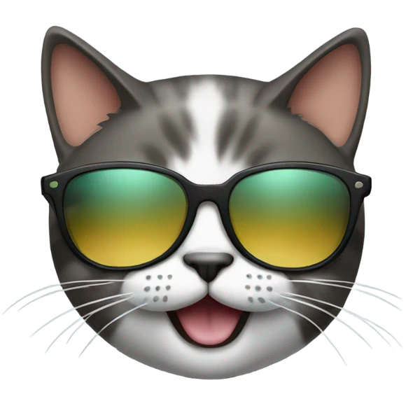 Cat with sunglasses emoji
