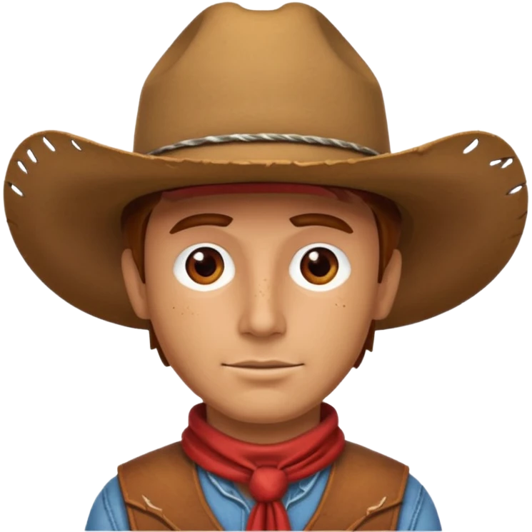 red cowboy emoji