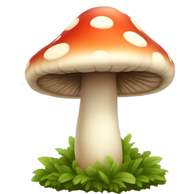 Cute mushroom emoji