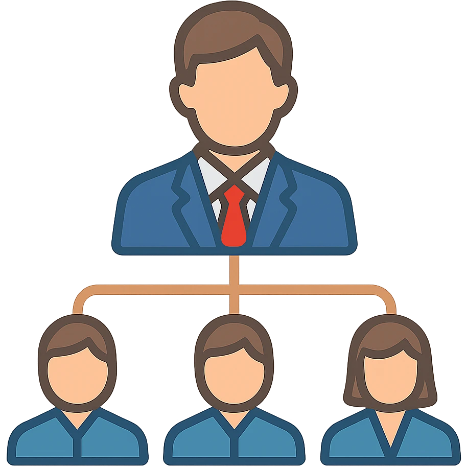 network marketing professional, flat design, group of people connected by lines, business attire, simple and bold emoji
