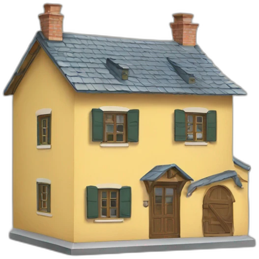 Maison sur yaourt emoji