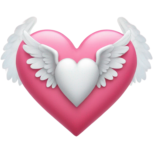 Heart with angel wings  emoji