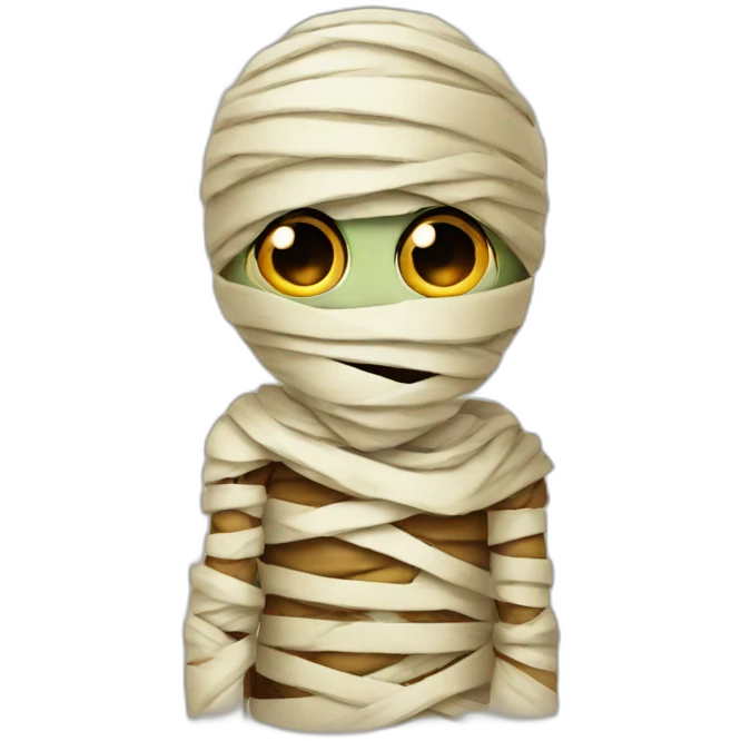 Mummy halloween emoji