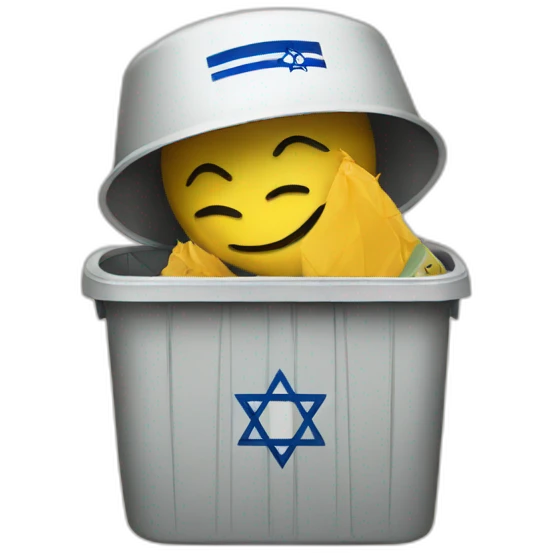 Israel in trash emoji