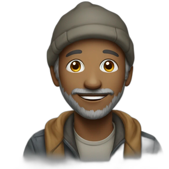 happy homeless emoji