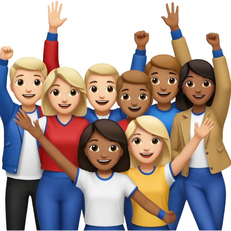 Crowd of people at a concert emoji