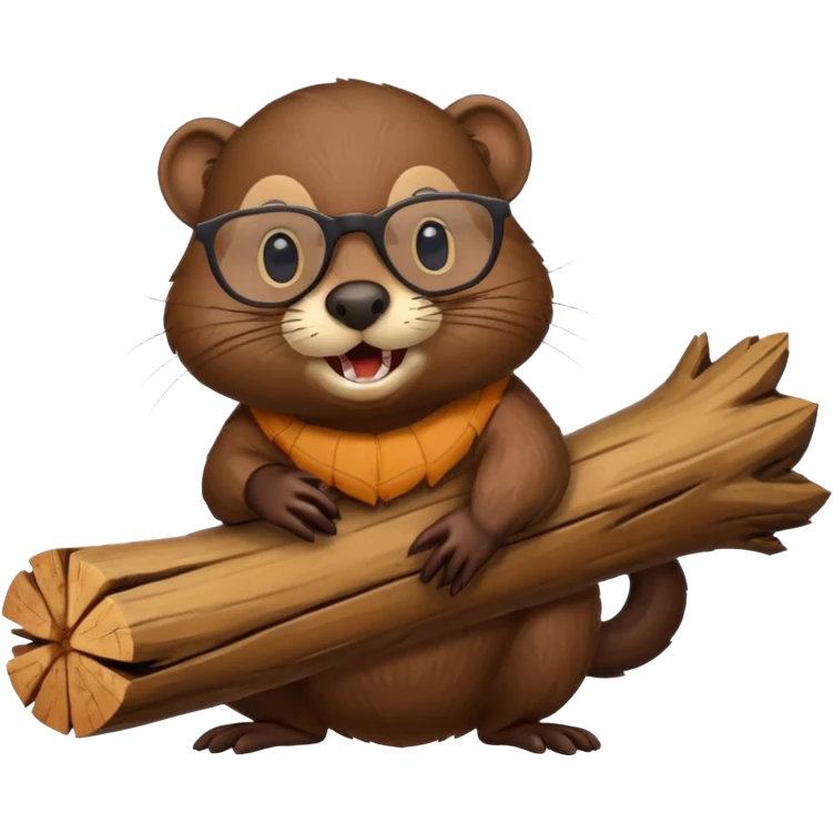 spectacled beaver emoji