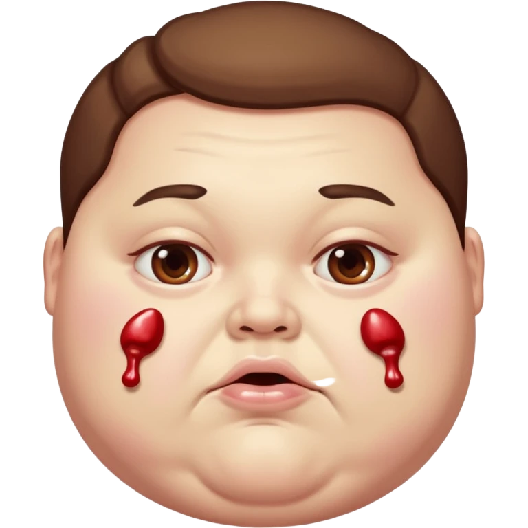 Fat slob dying from Diabetes. Candy swelling from every orifice. emoji