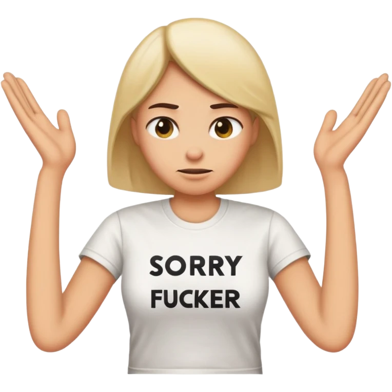 Sorry-not-sorry-mother-fucker emoji