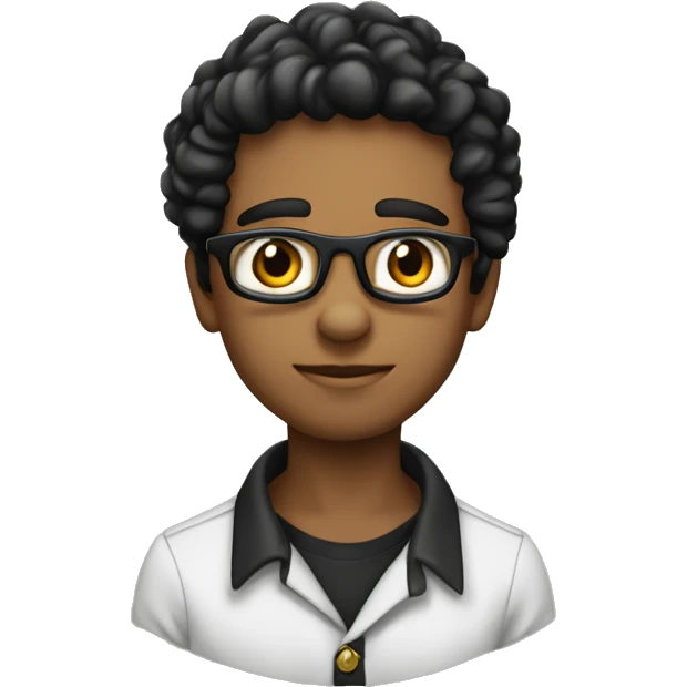 sou menino camisa do corintias cabelo preto olho castanho emoji