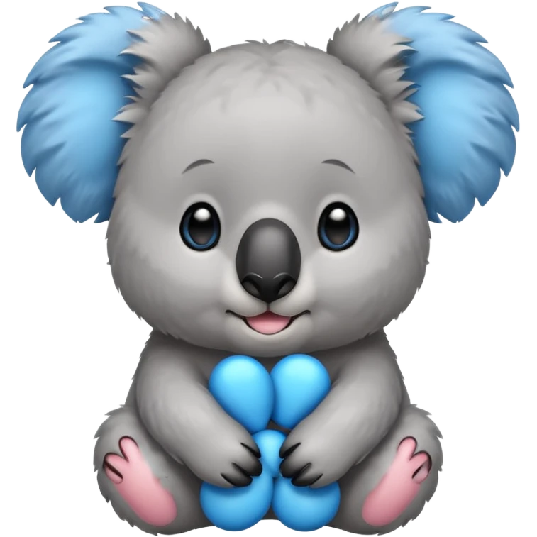 Koala with blue earrings emoji