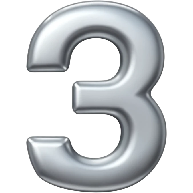 number 3 emoji