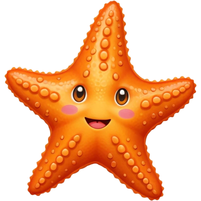 Blushed cheeks starfish emoji