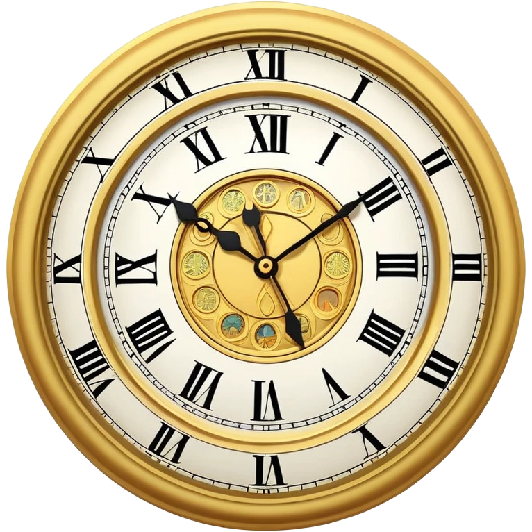 classic round clock emoji