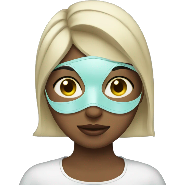 Girl with a mask emoji