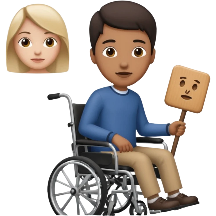 🧑‍🦼 and 🧑‍🦯 combined emoji